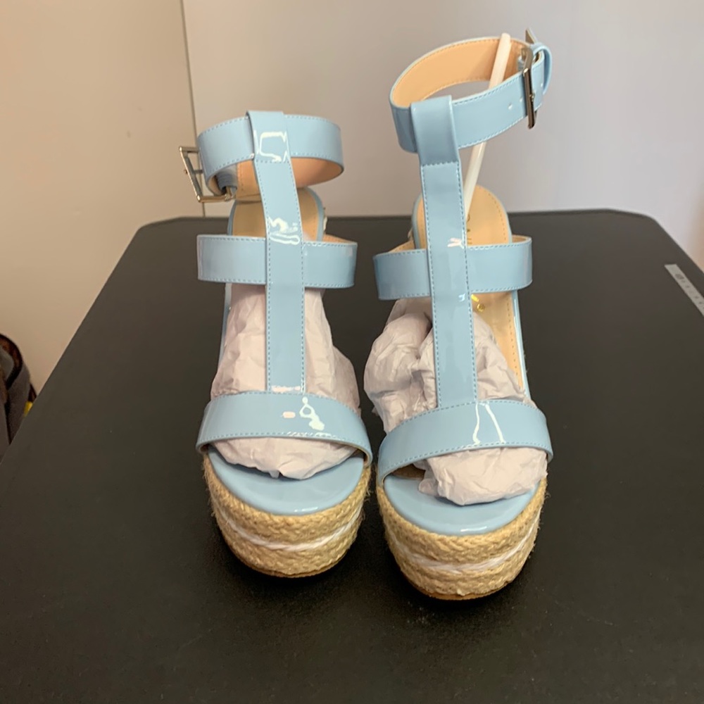 Light blue wedge